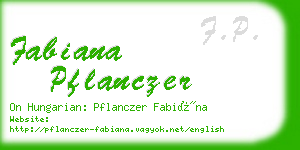 fabiana pflanczer business card